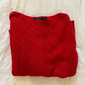 Ralph Lauren Red Cashmere sweater